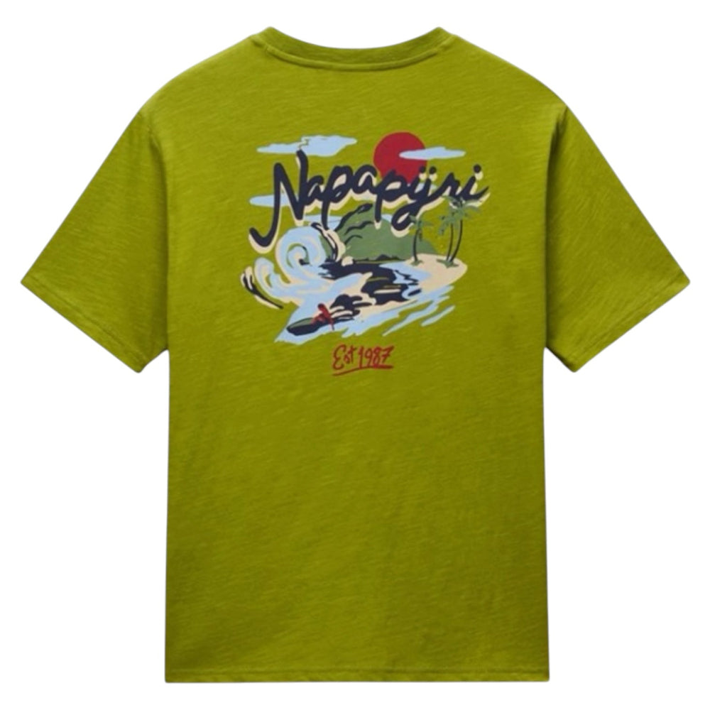 Napapijri S-ELIOR SS  NP0A4HZYG3B1 T-shirt Πράσινο S/S