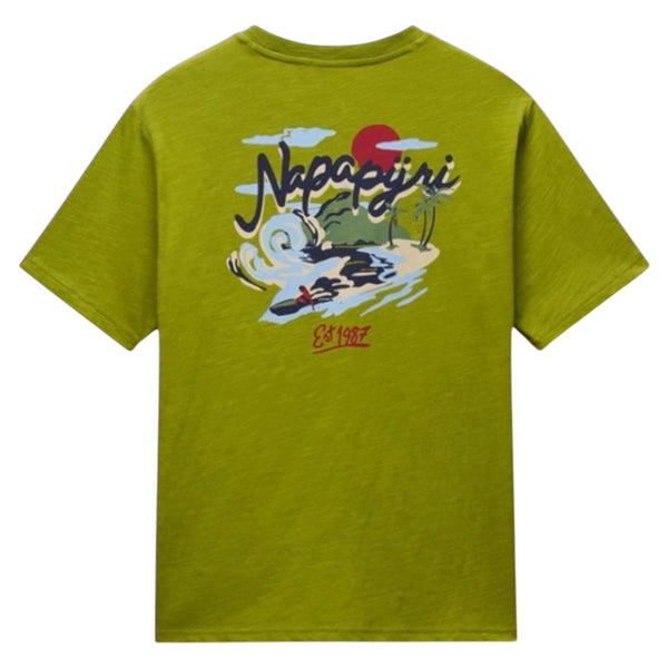 Napapijri S-ELIOR SS  NP0A4HZYG3B1 T-shirt Πράσινο S/S