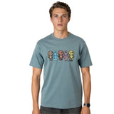 WRONG FRIENDS FRANKLIN  WF1224 T-shirt Πετρόλ S/S