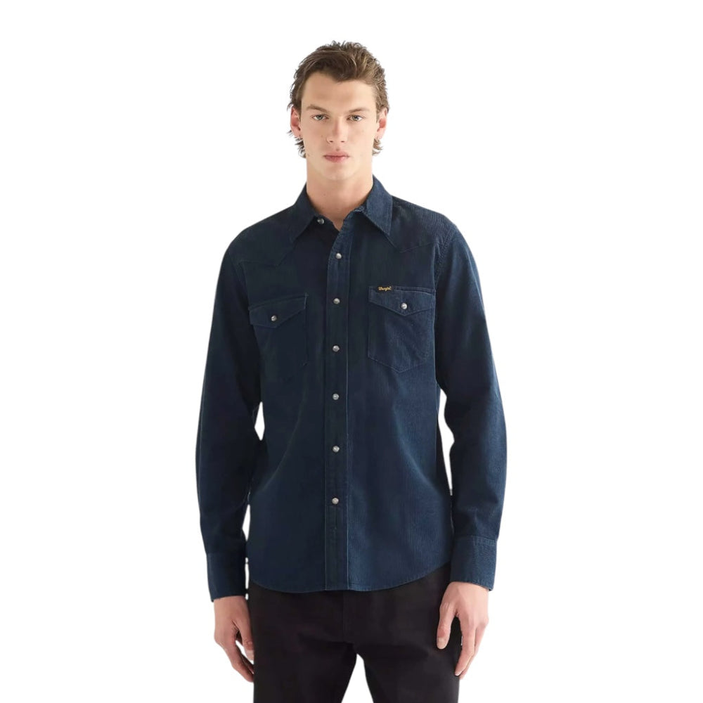 Wrangler WESTERN SHIRT 11286903 Πουκάμισο Μπλε F/W