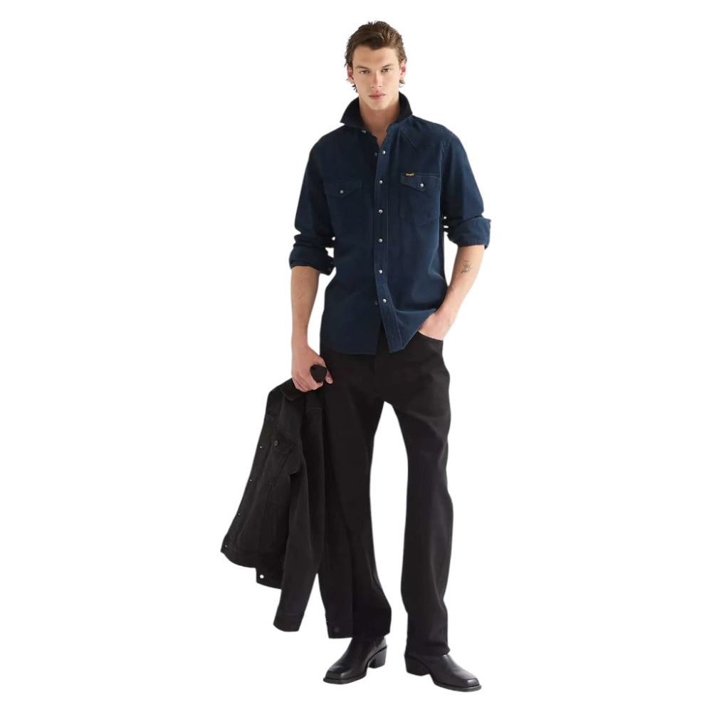 Wrangler WESTERN SHIRT 11286903 Πουκάμισο Μπλε F/W