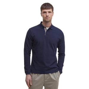 Barbour ESSENTIAL TARTAN PIQUE POLO SHIRT MML0705NY91 Πόλο Μπλε F/W