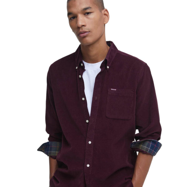 Barbour RAMSEY CORD SHIRT MSH5001RE89 Πουκάμισο Μπορντό F/W