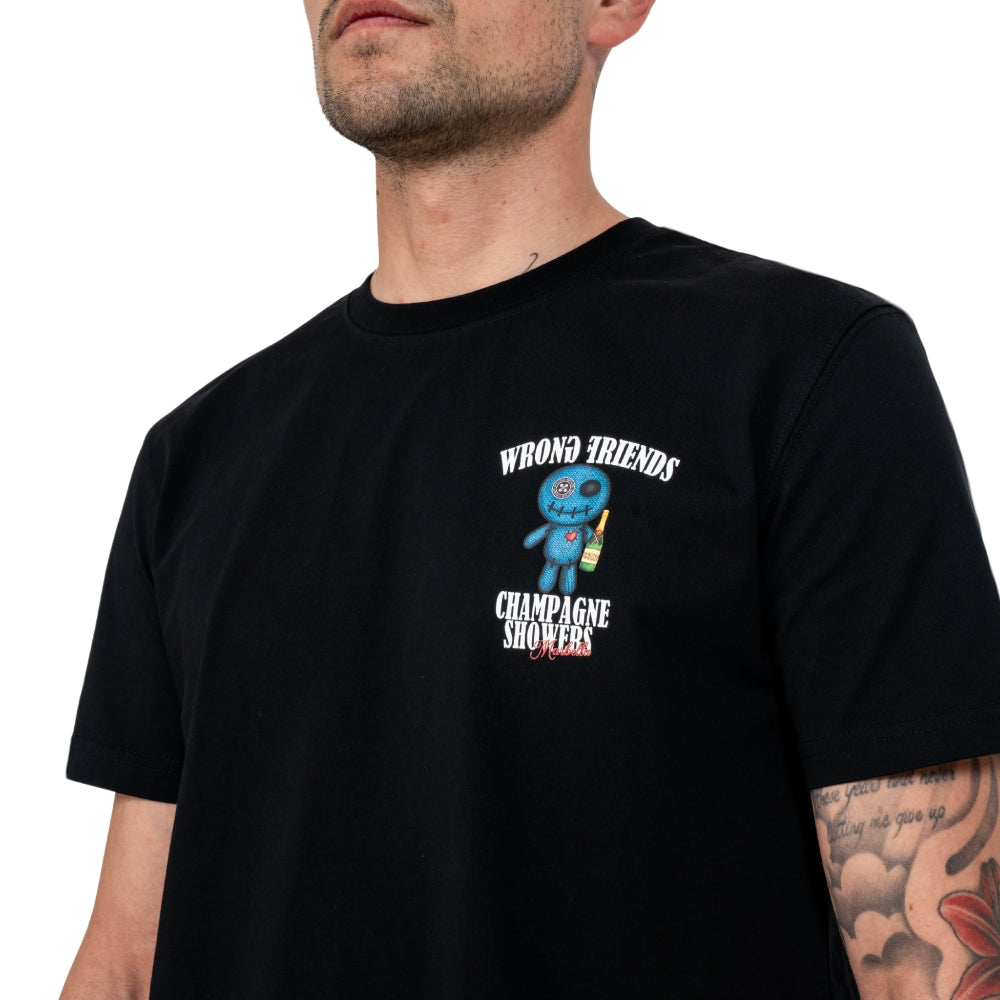 WRONG FRIENDS RENO  WF1227 T-shirt Μαύρο S/S