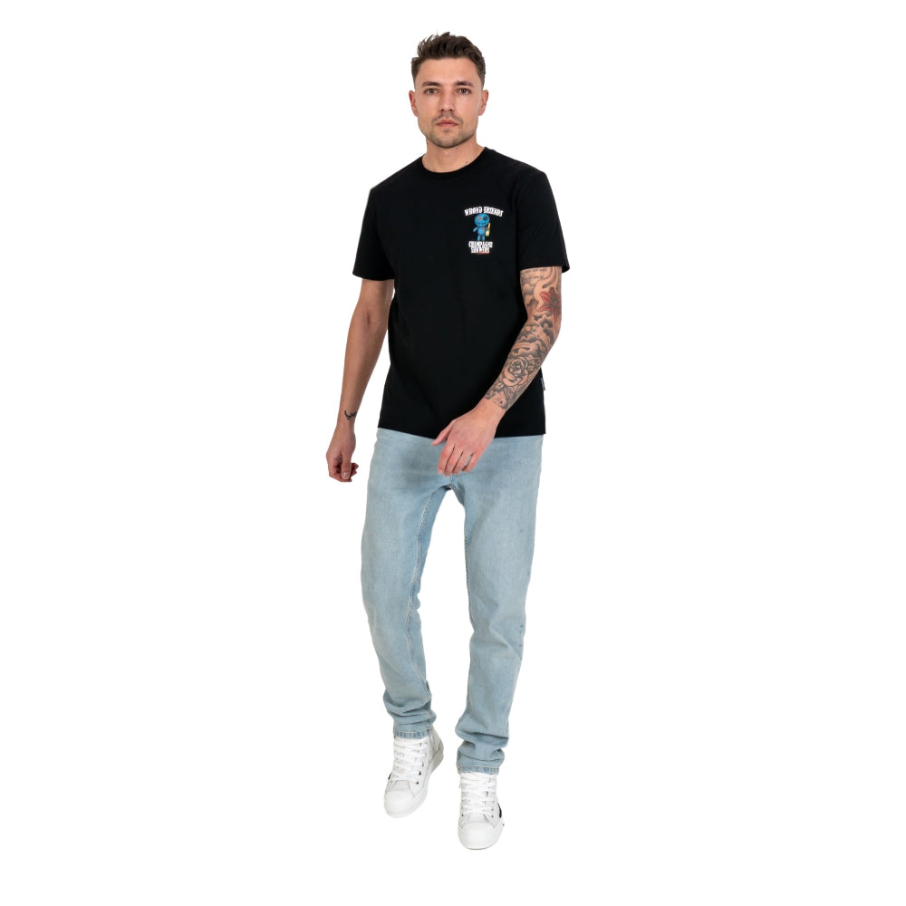 WRONG FRIENDS RENO  WF1227 T-shirt Μαύρο S/S