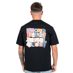 WRONG FRIENDS SOCIAL CLUB  WF1229 T-shirt Μαύρο S/S