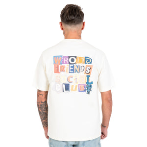 WRONG FRIENDS SOCIAL CLUB  WF1229/2 T-shirt Μπεζ S/S