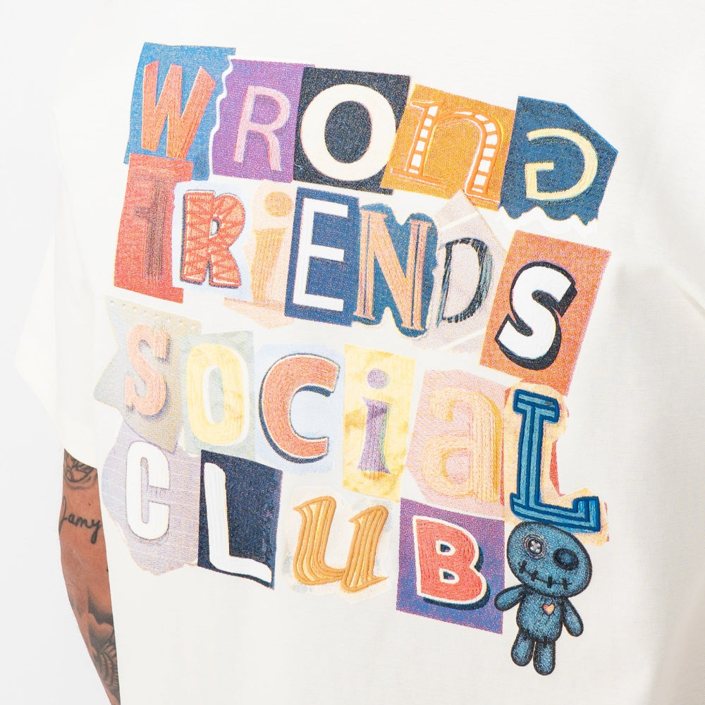 WRONG FRIENDS SOCIAL CLUB  WF1229/2 T-shirt Μπεζ S/S