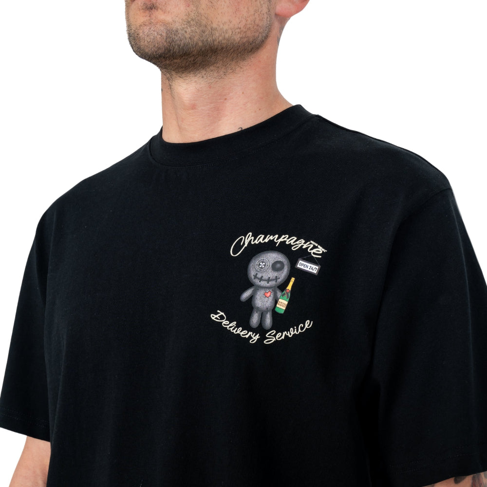 WRONG FRIENDS TULSA  WF1230 T-shirt Μαύρο S/S