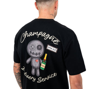 WRONG FRIENDS TULSA  WF1230 T-shirt Μαύρο S/S