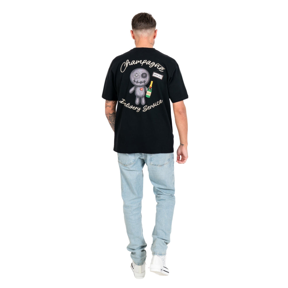 WRONG FRIENDS TULSA  WF1230 T-shirt Μαύρο S/S
