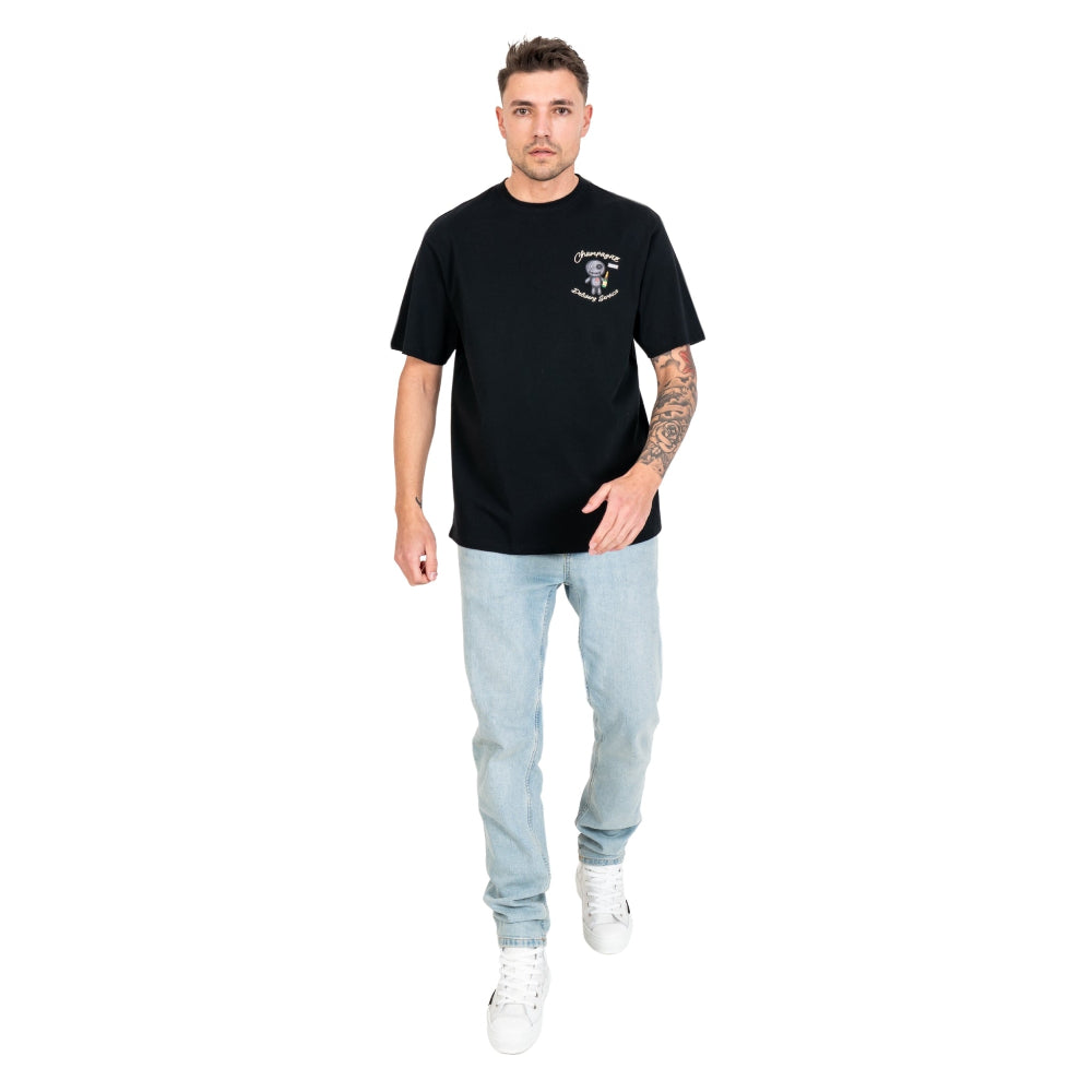 WRONG FRIENDS TULSA  WF1230 T-shirt Μαύρο S/S