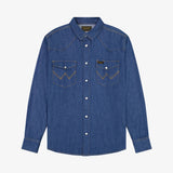 Wrangler WESTERN SHIRT CAROLINE CREEK 112378124 Πουκάμισο Μπλε  F/W