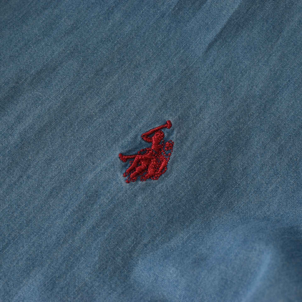 US. POLO ASSN. EVAN 5163367770/170 Πουκάμισο Μπλε S/S