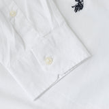 US. POLO ASSN. ZED US41104018/100 Πουκάμισο Λευκό S/S