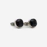 Stefano&Mario Cuff -09-black Μανικετόκουμπα Μαύρα