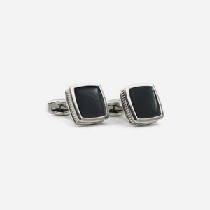 Stefano & Mario Cuff -02-black Cufflinks Black