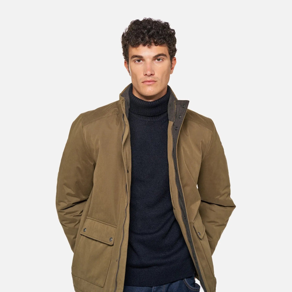 GEOX M JACOPO MID JACKET M6620K/T3386/F6239  Μπουφάν Μπεζ F/W