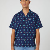 Wrangler Eclipse Relax Camp Shirt W597LXX7M Πουκάμισο Μπλε S/S