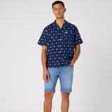 Wrangler Eclipse Relax Camp Shirt W597LXX7M Πουκάμισο Μπλε S/S