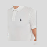 U.S. Polo Assn. KING 41197001/100 Polo Μπλούζα Λευκή S/S