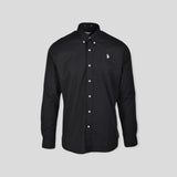 US. POLO ASSN. ZAM 50655/199 Πουκάμισο Μαύρο S/S