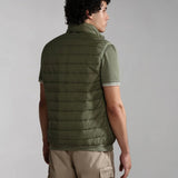 Napapijri ACALMAR VEST 6 GREEN LICHEN NP0A4H8GGAE1 Αμάνικο Χακί S /S