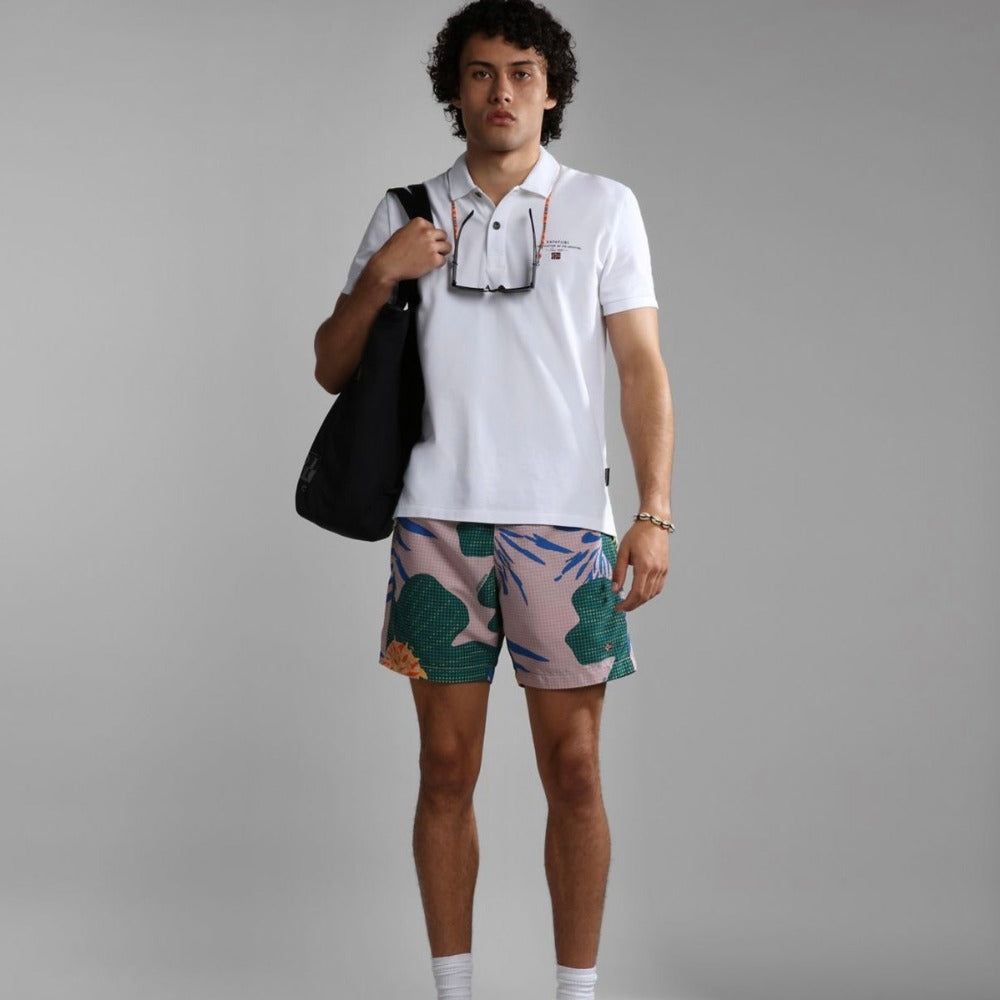 Napapijri ELBAS 4 BRIGHT WHITE NP0A4GDL0021 Polo Λευκό S/S