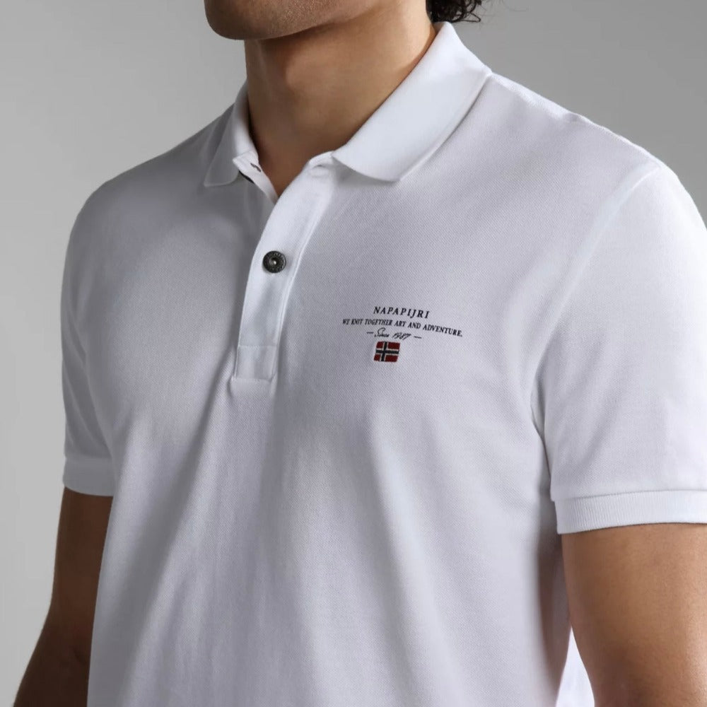 Napapijri ELBAS 4 BRIGHT WHITE NP0A4GDL0021 Polo Λευκό S/S