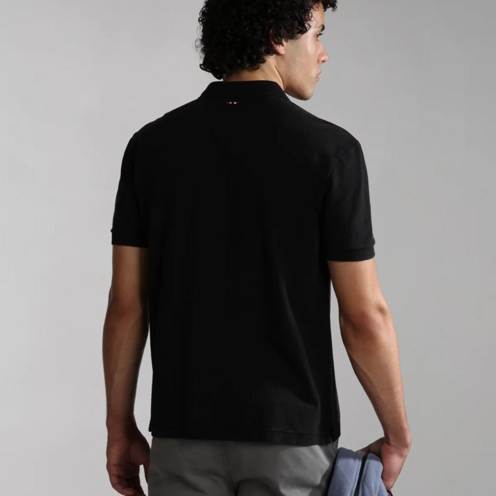Napapijri ELBAS SS4 041 NP0A4GDL0411 Polo Μαύρο S/S