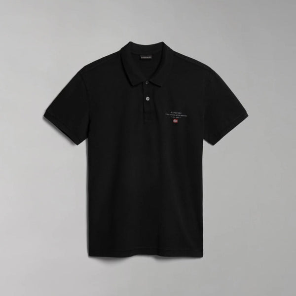 Napapijri ELBAS SS4 041 NP0A4GDL0411 Polo Μαύρο S/S