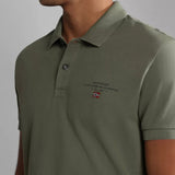 Napapijri ELBAS SS4 GREEN LINCHEN NP0A4GDLGAE1 Polo Χακί S/S