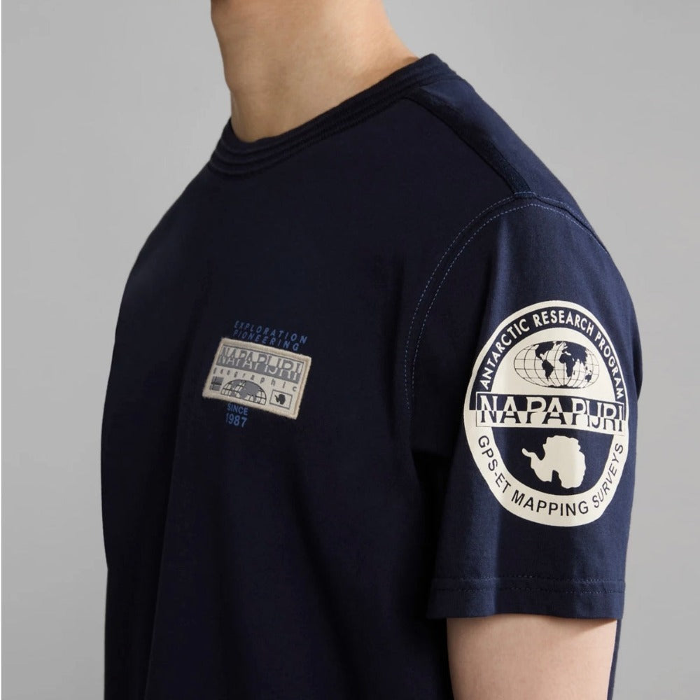 Napapijri S-AMUDSEN NP0A4H6B1761 T-shirt Μπλε S/S